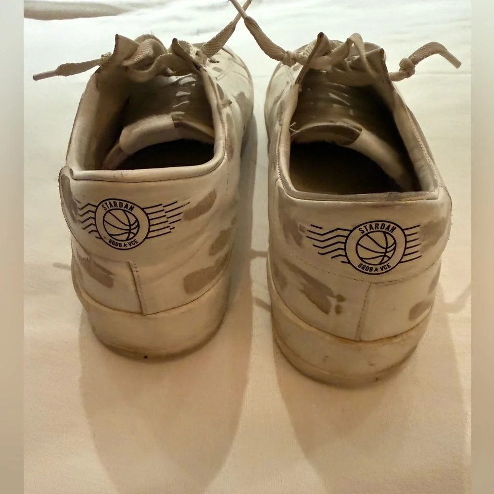 Golden Goose Men’s Stardan Low-Top Sneakers (White on White) - Men’s 13US/46EU - Picture 12 of 16
